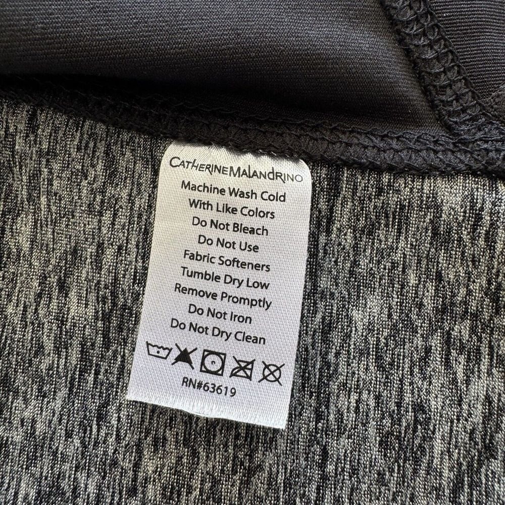 Catherine Malandrino Athletic Running jacket SZ L black & gray - Picture 10 of 12